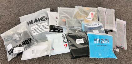 Men's Clothes Lot: Retro Game Ties, Scarfs, Tracksuit, Shorts, Jeans, and Jogger Pants and More
