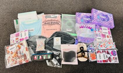 Fuzzy Bucket Hats, Girls Hair Clips, Stickers, Sunglasses, Beads, Capybara Gift Set, Mermaid Purse and Bracelets, and More