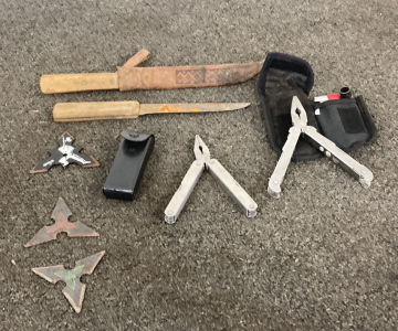 (2) Multi-Use Tools, Vintage Knives, & Throwing Stars