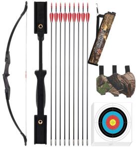 Lwano Bow & Arrow Left & Right Handed Practice Kit For Youth, Teens & Adults