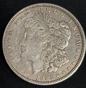 1921-D Morgan Silver Dollar Coin