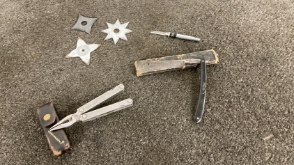 Throwing Stars, Vintage Razor, & More