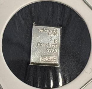 Valcambi 1G .999 Fine Silver Bar