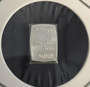 Valcambi 1G .999 Fine Silver Bar