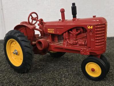 Massey-Harris 44 Model Tractor, 1/16 Scale, Red with Yellow Wheels