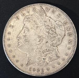 1921 Morgan Silver Dollar Coin