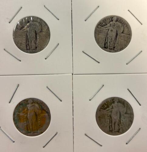 (4) Standing Liberty Quarter Dollar - 90% Silver