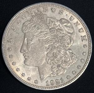 1921-D Morgan Silver Dollar Coin