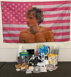 ALL NEW!!! Jj Maybank Flag, Simple Mills Crackers, (3) Dummy IPhones, Plastic Cup Lids, LED Cloud Sign, Planner, Cloth Masks, Stickers And More