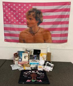 ALL NEW!!! Jj Maybank Flag, No Cow Protein Bars, (3) Dummy IPhones, Simple Mills Crackers, (2) Books, Planner, Cloth Masks, First Aid Bag, Ghirardelli Dark Chocolate Peppermint Bark, Stickers And More