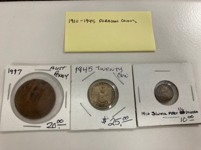 1910-1945 Foreign Coins