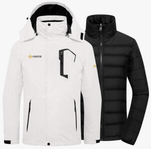 Gemyse Men's Waterproof 3-in-1 Ski Snow Jacket Puffer<br/>Liner Insulated Winter Coat (Medium)
