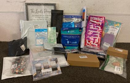 ALL NEW!!! The Lords Prayer Sign, Tourniquets, Liquid IV Drink Mix, Pets Toy Chest Box, Silicone Molds, Drain Cleaner, Smart Watch Cases, Photo Backdrop, Human Hair Extensions, Phone Case And More