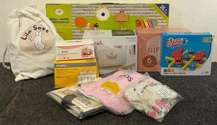 Children&rsquo;s Toys, Clothes (Size 120 / 130), Breast Milk Collection & Storage Set, Silicone Baby Feeders, Warm Glow Wipe Warmer & More