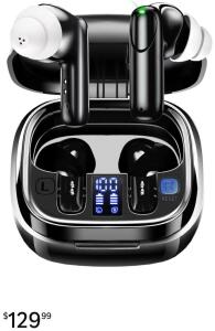 Noise Cancelling Hearing Amplifiers For Seniors W/ Bluetooth, Fast Charging, Crystal Clear Sound, & LED Power Display