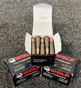 (68) Rnds Of 7.62x39mm 123 Gr. Ammo