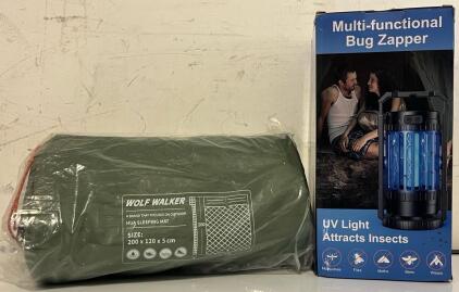 Multi-Functional Bug Zapper & Wolf Walker 2-Person Inflatable Sleeping Pad