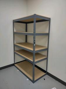 (1) 5-Teir Heavy-Duty Metal Storage Rack 4'x 2'x 6'