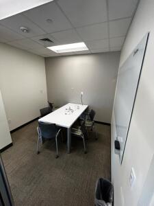 (1)6ftx3ft Table (1)78inx48in White Board (5)Chairs