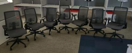 (7) Haworth Very Chair Mesh Back Fully Adjustable Model-Value $400-$900-Slightly Damaged