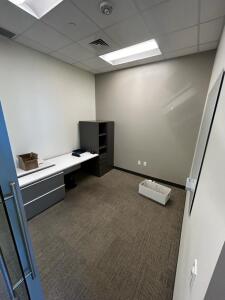 (1)7ftx30in Desk (1)63inx30in Filing Cubby Cabnet (1)48inx48in White Board