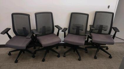 (4) Haworth Very Chair Mesh Back Fully Adjustable Model-Value $400-$900