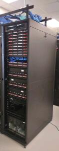 2'x 3'4&frac12;"x 7'2" (Black) Data Server Tower