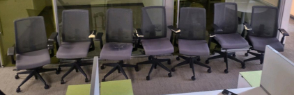 (7) Haworth Very Chair Mesh Back Fully Adjustable Model-Value $400-$900-Slightly Damaged