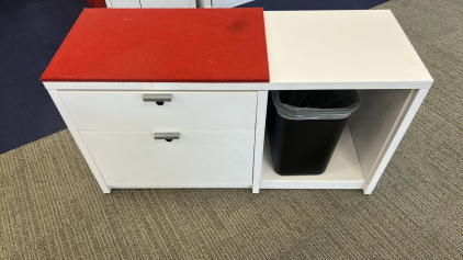 (3)41inx22inx15in Filing Cabinet Desk Attachments