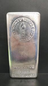Money Metals Exchange 100 Ounce .9999 Fine Silver Bullion Bar