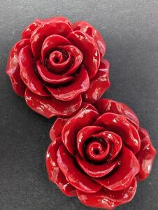 POLY CORAL FLOWER BRACELET BEAD