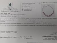 SILVER & RUBY BRACELET 7-8", Appraised Value $900 - 4