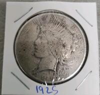 1925 Peace Dollar, United States, 90% Silver Coin - 2