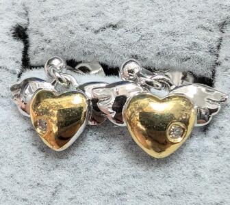 $180, SILVERDIAMOND (0.01ct) EARRING, retail value $180