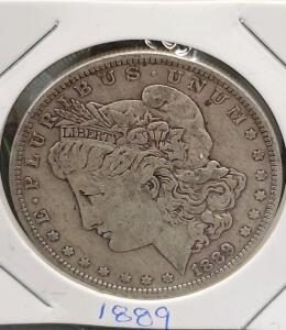 1889 Morgan Silver Dollar, 90% Silver, Philadelphia Mint