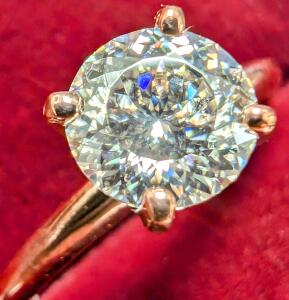 10K Moissanite Ring