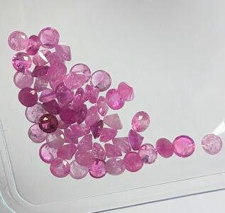 Diamond Cut Natural Ruby Gemstone