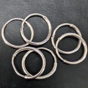 $50, SILVER 3 PAIRS EARRING SET, retail value $50