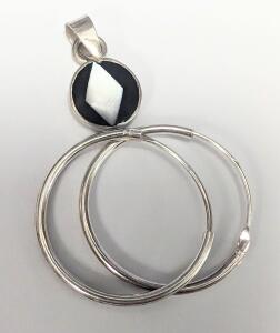 Silver Pendant & Earring Set