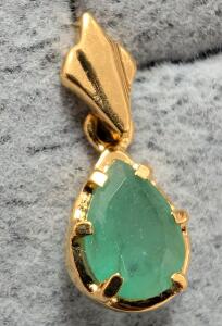 $160, SILVER EMERALD (APP 1ct) PENDANT, retail value $160