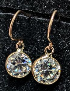 10K Moissanite Earring