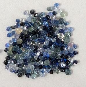 $200, SAPPHIRE ASSORTED SIZE 1.7MM (2.5ct)GEMSTONE, retail value $200