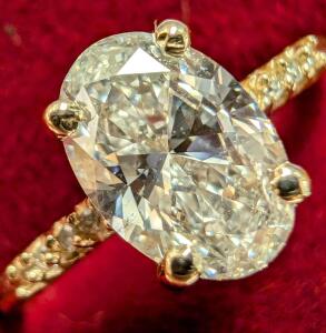 10K Lab Diamond Ring