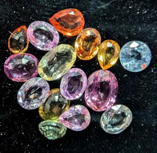 Assorted Fancy Color Sapphire Gemstones