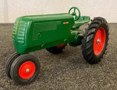 Oliver Row Crop 70 Toy Tractor, Green & Red, Die-cast Metal, 1940s-1950s
