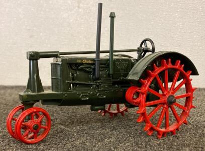 Massey-Harris Challenger Diecast Model Tractor by Ertl, Green and Red, 1:16 Scale