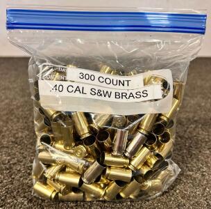 (300) Count Mixed .40 Cal S&W Brass
