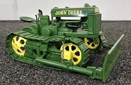 John Deere Model Toy Bulldozer, Spec Cast, Serial 9314, Green & Yellow