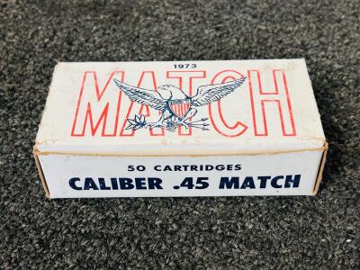 (50) Rnds Of 45 ACP Mil Match 230 Gr. (1973)