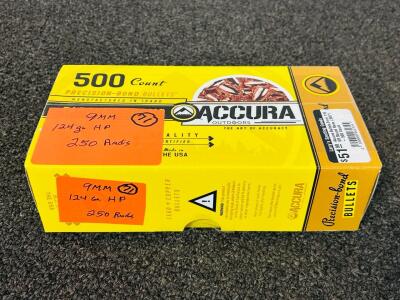 (250) Rnds Of 9mm 124 Gr. HP